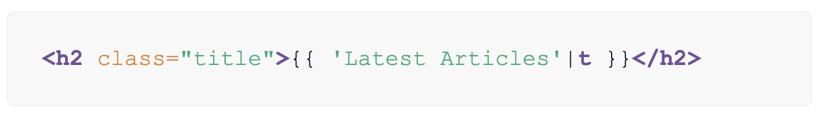 Drupal Twig string using the t translation filter